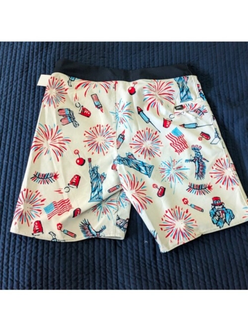 Vans Men 28 Waist NWT Era Boardshort  American Fourth of July 062026 - Picture 7 of 9